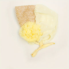 Chiffon Roll Flower Baby Hat For 0-3 Years