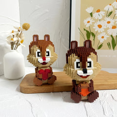 Classic Cartoon Characters Squirrel Building Block Model Puzzle