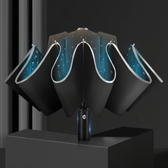 10 Ribs Windproof Travel Umbrella Lightweight Compact Mini Folding Portable