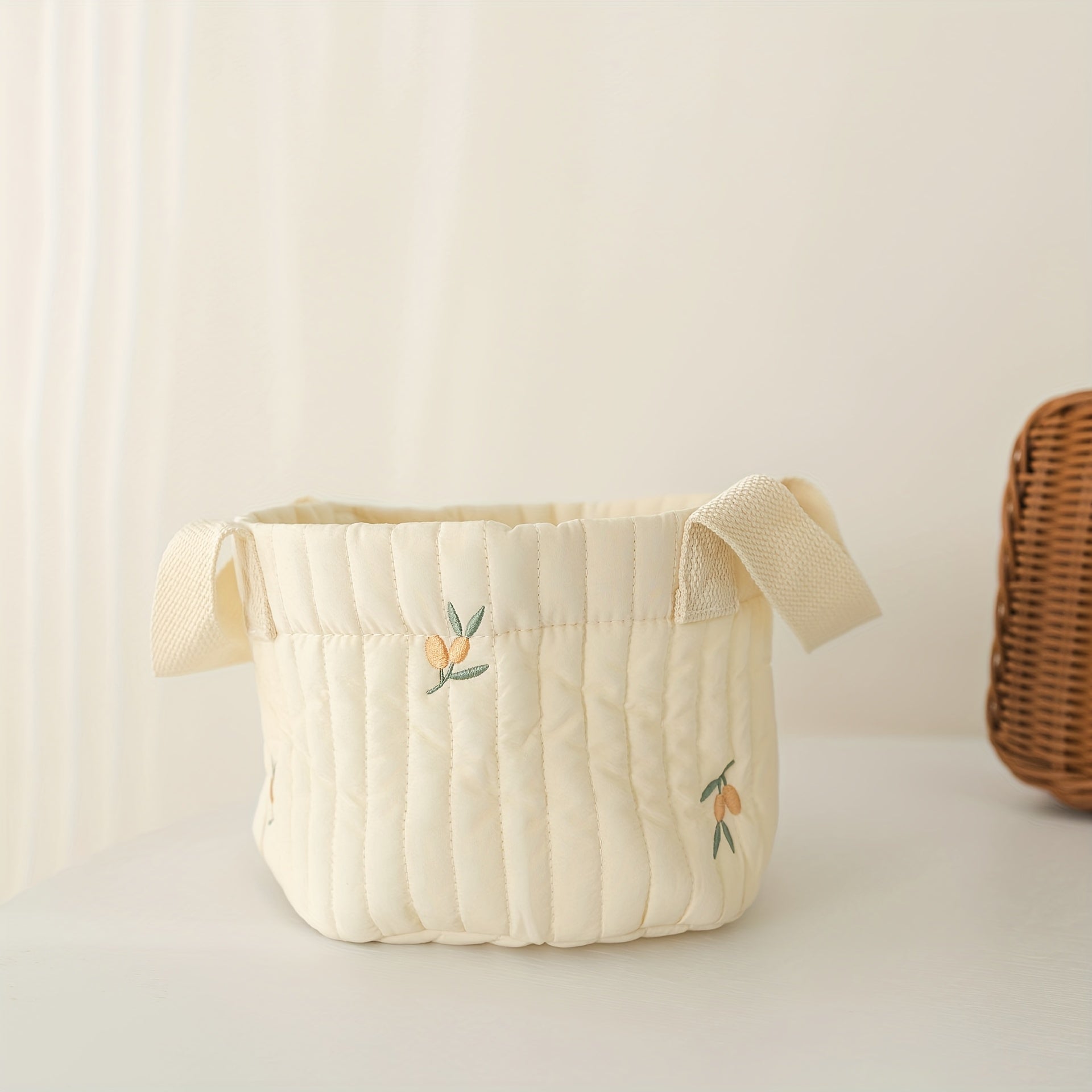 Seam Embroidery Storage Bag for Baby Diaper Clothes Toy
