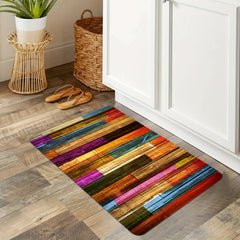 Colorful Geometric Floor Mat Non-slip Kitchen Runner Rug
