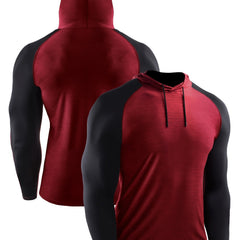 Men's Quick Dry Long Sleeve Hoodie for Training