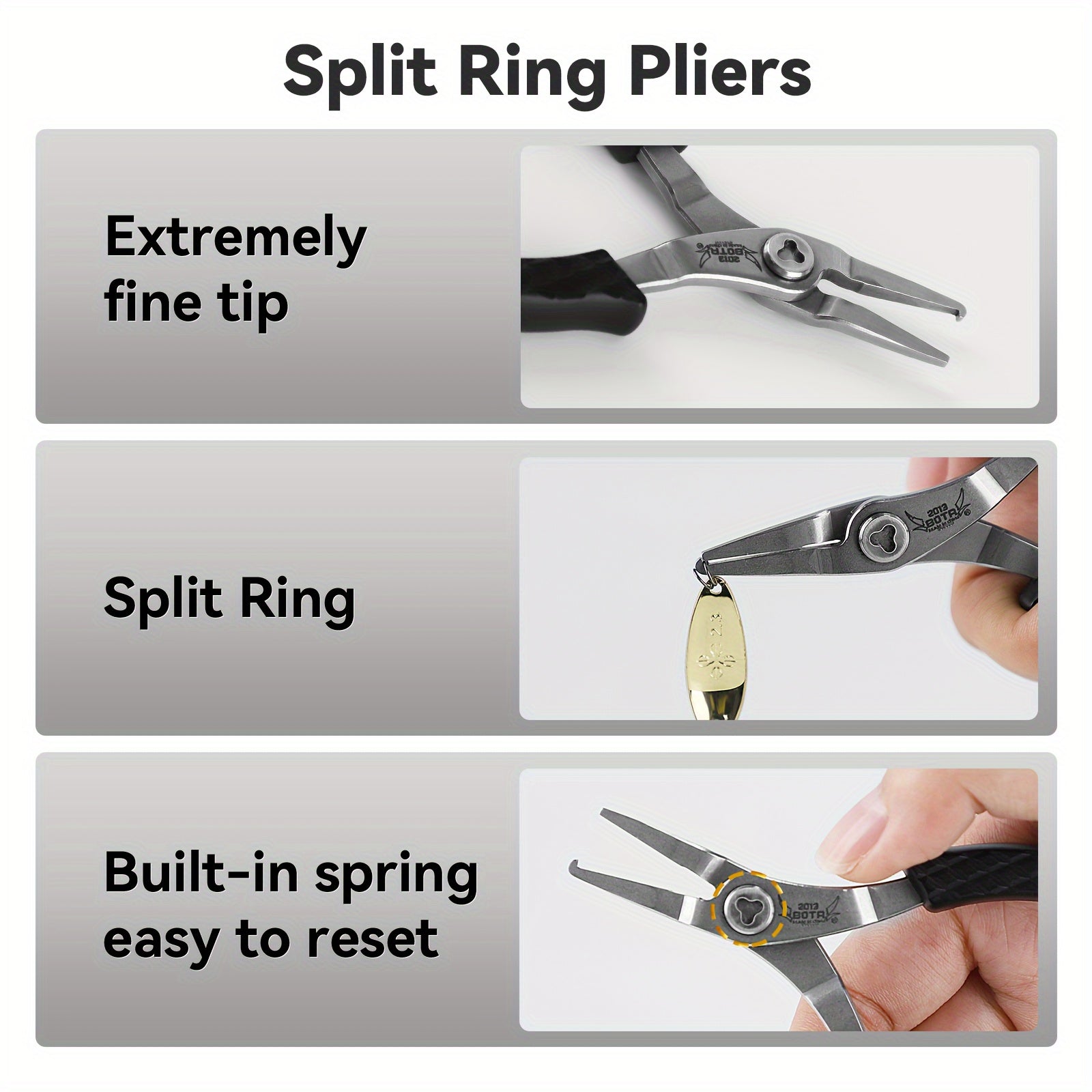 38g Ultralight Stainless Steel Split Ring Opener Fishing Plier