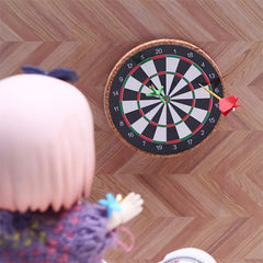 Colorful Dart Dartboard Model for Dollhouse Train Layouts DIY Scenes