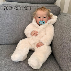 28in Reborn Baby Boy Doll Soft Silicone Realistic Blonde Toddler Art Bebe
