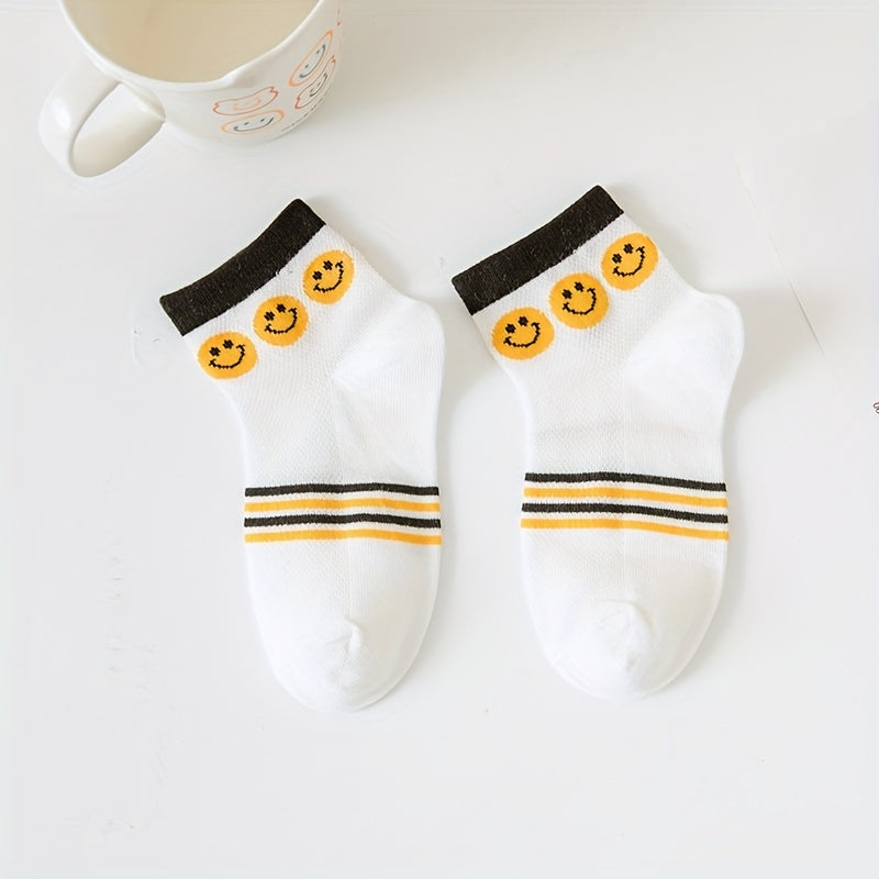 5 Pairs Boys Ultra thin Breathable Cotton Socks