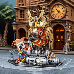 1286pcs Advanced Owl Model Building Blocks Creative Detective Owl Set