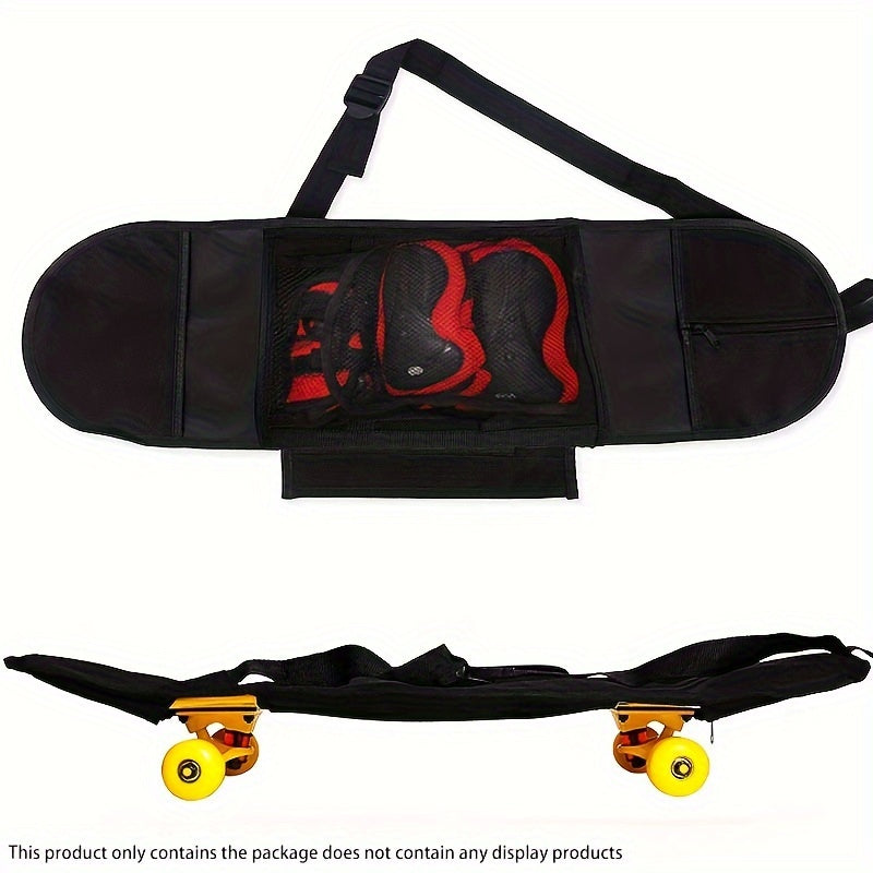 Skateboard Backpack With Adjustable Straps Thick Mesh Pocket