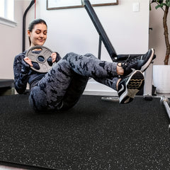 6pcs Fitness Floor Mat For Home & Gym Heavy Duty Rubber Top Rubber Floor Mats