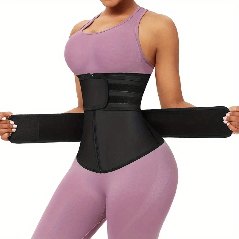 Zipper Waist Trainer Tummy Control Girdle Belt