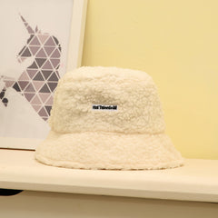 Plush Bucket Hat for Outdoor Casual Wear