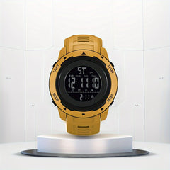 Outdoor Sports Electronic Watch With Date Week Chronograph Stopwatch