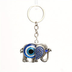 Evil Eye Elephant Keychain Lucky Charm Car Bag Pendant