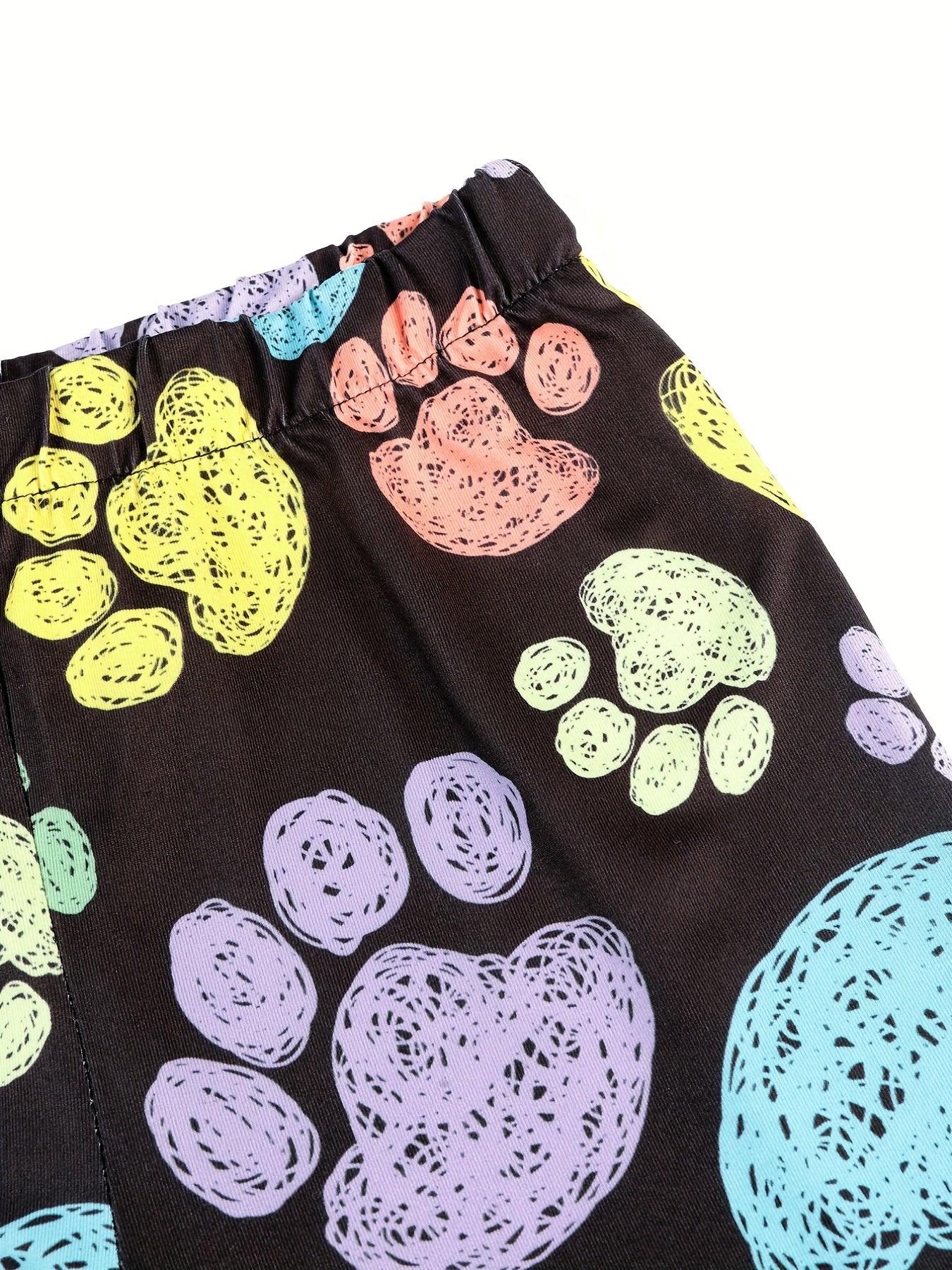 Kid Girls Claws Print Leggings Slim Fit Stretchy Casual Tight Pants