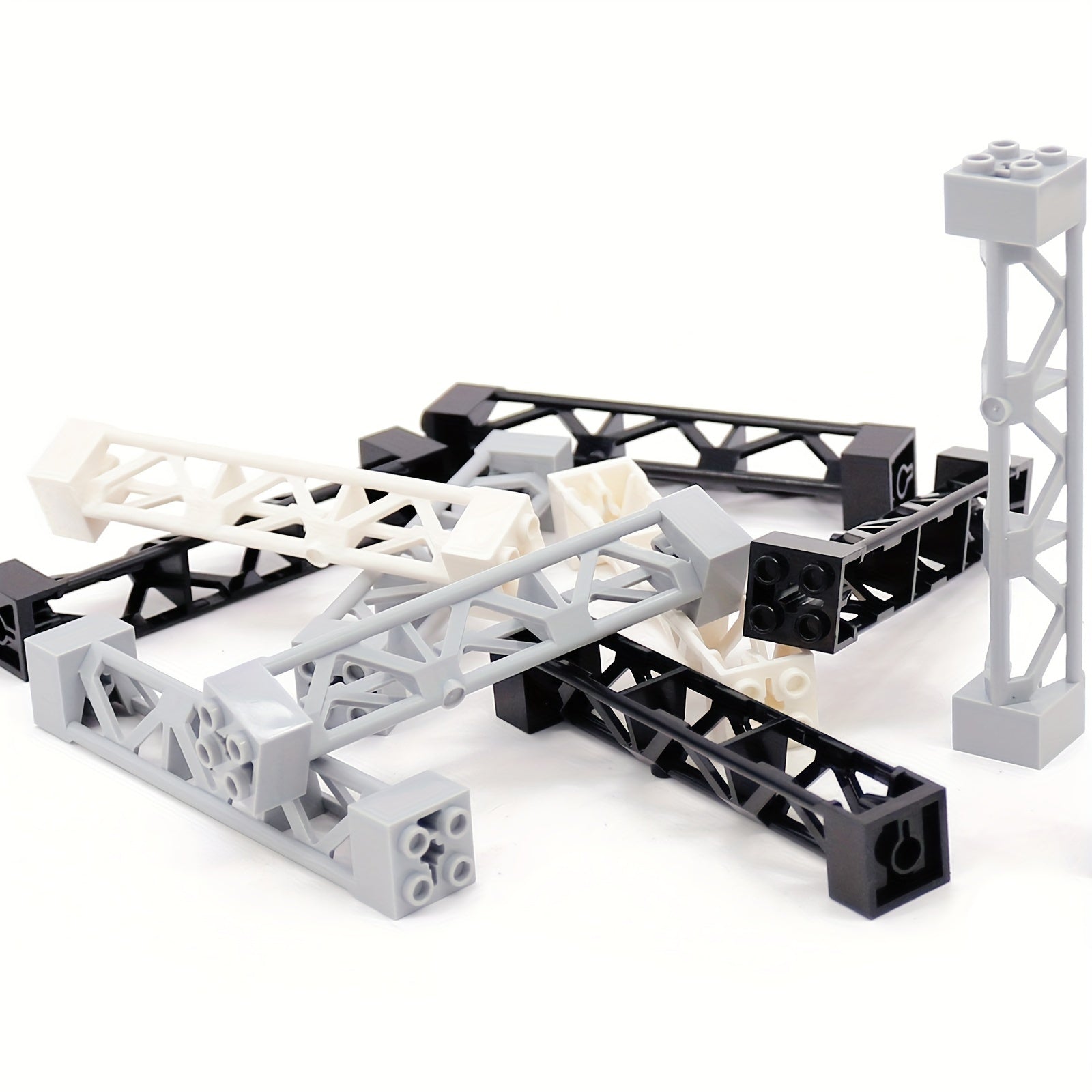 12pcs Mixed ABS Support Column Brackets for DIY Building Blocks