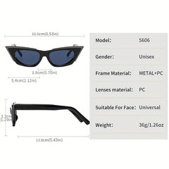 Y2K Cat Eye Sunglasses Retro UV400 Sun Shades