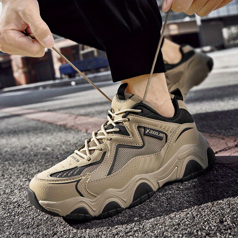 Men's Chunky Dad Sneakers Lace Up Athletic Shoes