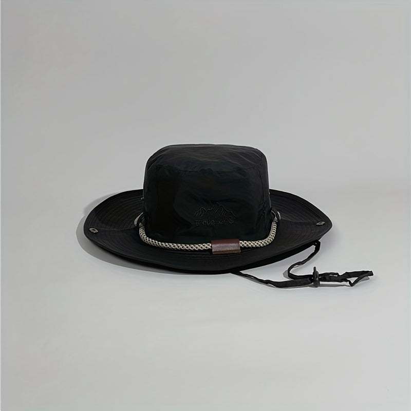 Men's Wide Brim Sun Hat for Fishing and Hiking
