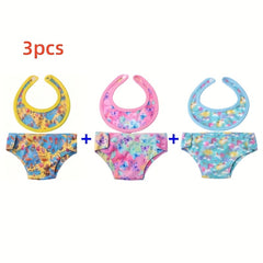 2pcs 18in Doll Diaper and Underwear Set Mixed Colors