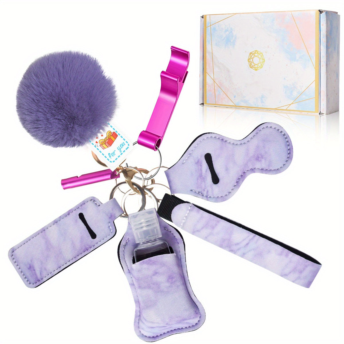 Safety Keychain Self Defense Keychain With Whistle Gift For Women Kids