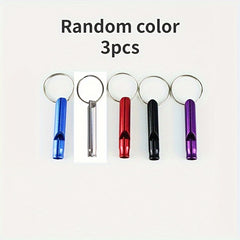 3pcs Emergency Survival Whistle Keychain Outdoor Camping Hiking Sports