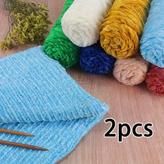Chenille Woolen Crochet Thread Ice Strip Needle Warm Velvet Thread