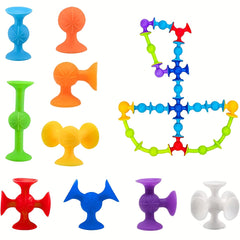 Suction Cup Toys Building Blocks Fidget Toy Set