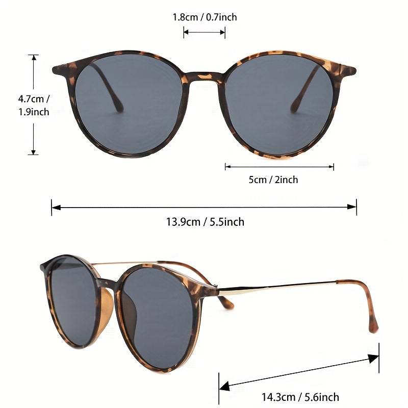 Metal Round Frame Sunglasses
