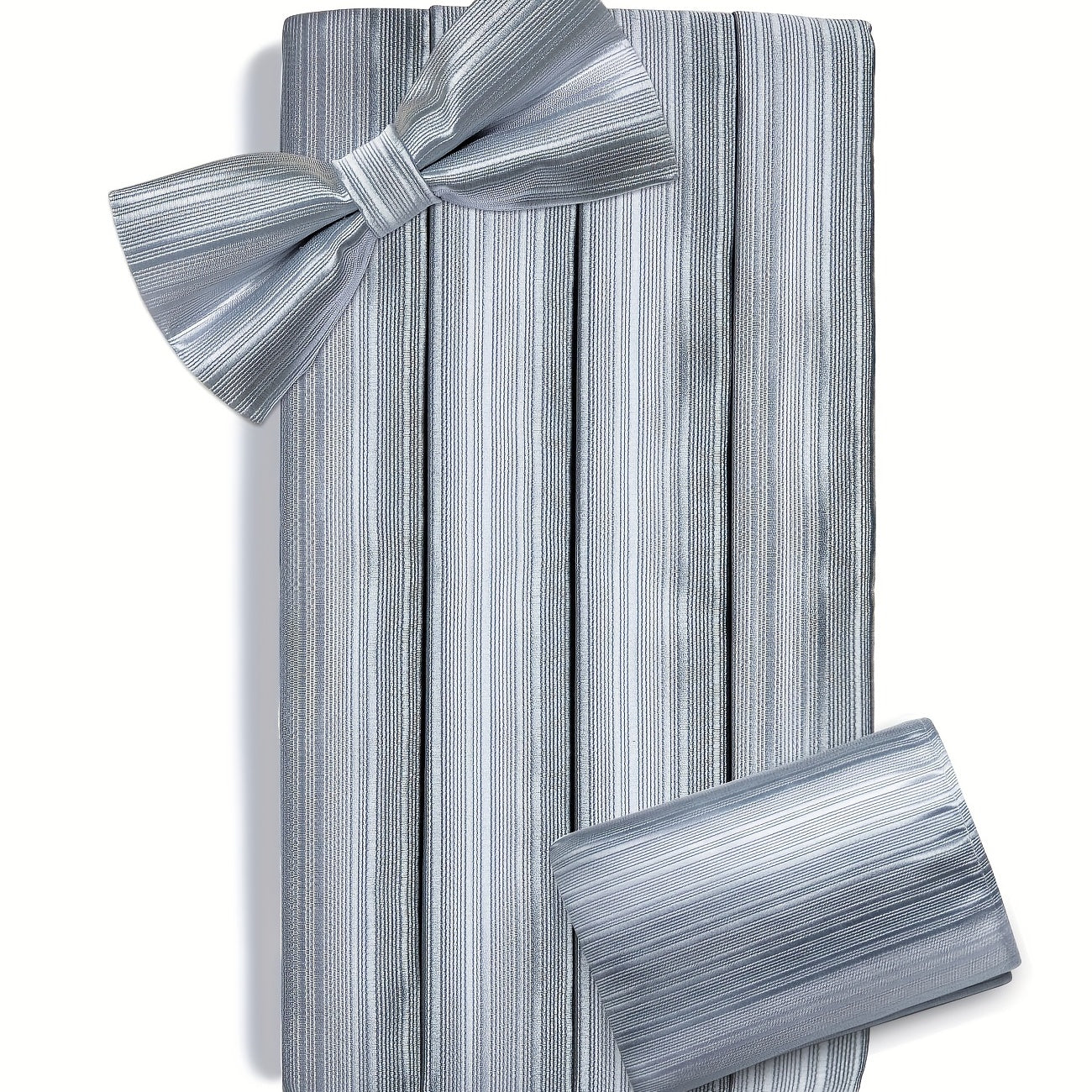 Men's Pre Tied Bow Tie Solid Set