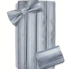 Men's Pre Tied Bow Tie Solid Set