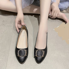 Women's Bowknot Flat Shoes Pointed Toe Slip On Comfy & Versatile Flats