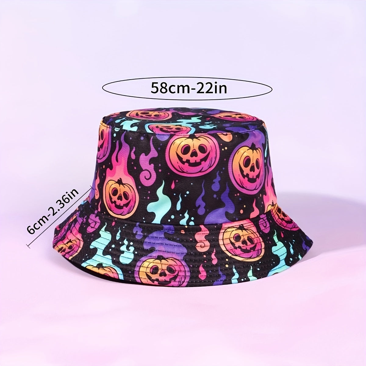 Halloween Elements Reversible Bucket Hat