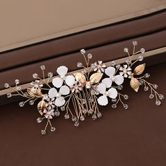 Faux Pearl Flower Hair Comb Bridal Wedding Hair Accessories