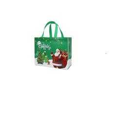 3pcs Christmas Gift Bag Medium Festive Tote Handle Reusable