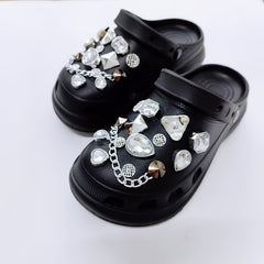 Crystal Shoe Charms Rhinestone Accessories for Birthday