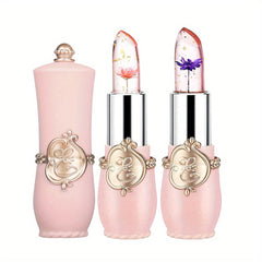 Dried Flower Jelly Lipstick Natural Fruit Flavor Long Lasting Lip Gloss