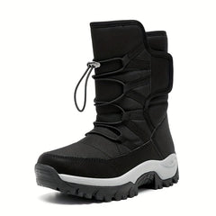 Women's Solid Outdoor Warm Snow Boots Walking Shoes Winter High Tube Boots