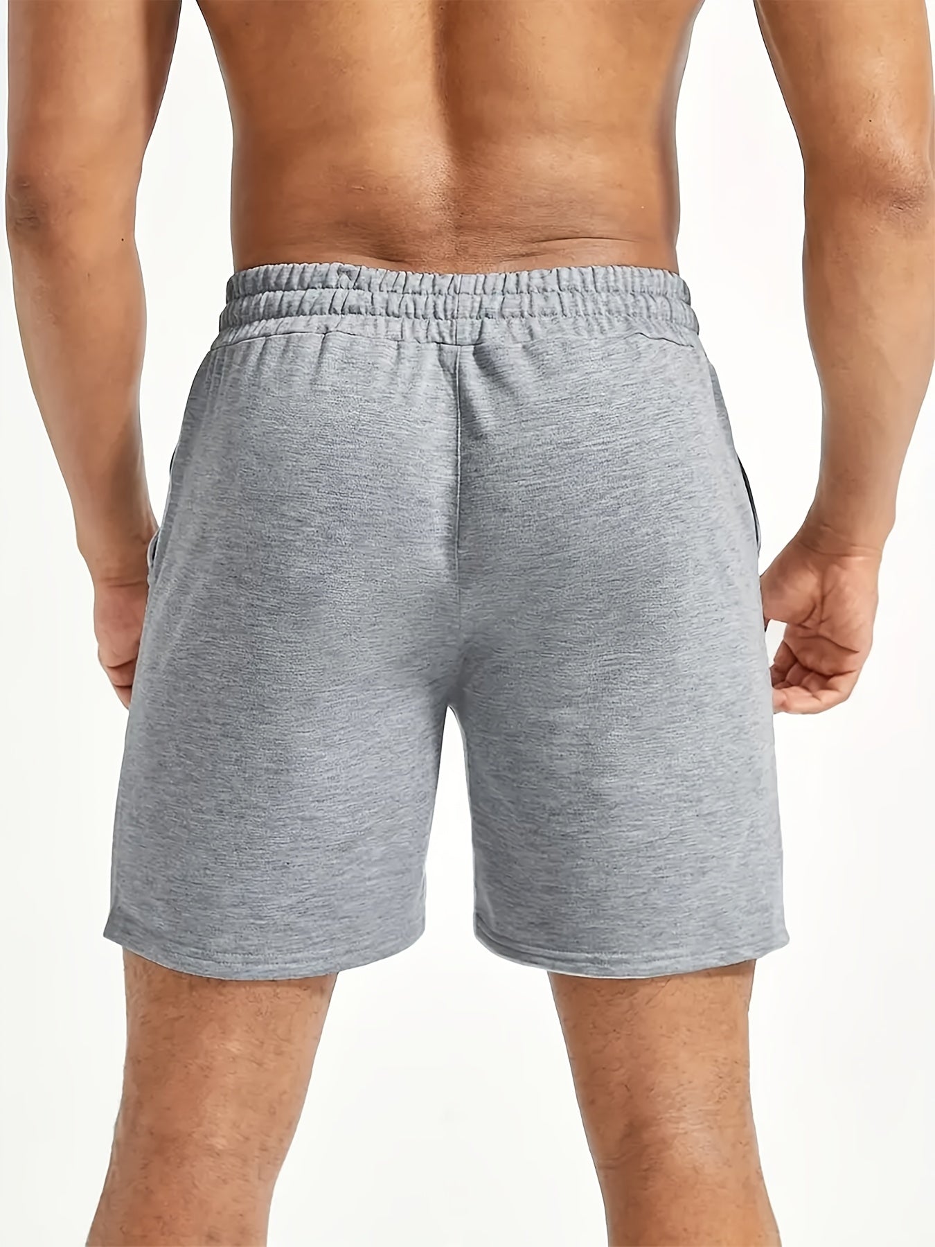 Smile Print Men's Drawstring Shorts