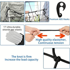 2 Packs Plant Scrog Net Trellis Netting for Indoor Grow Tents