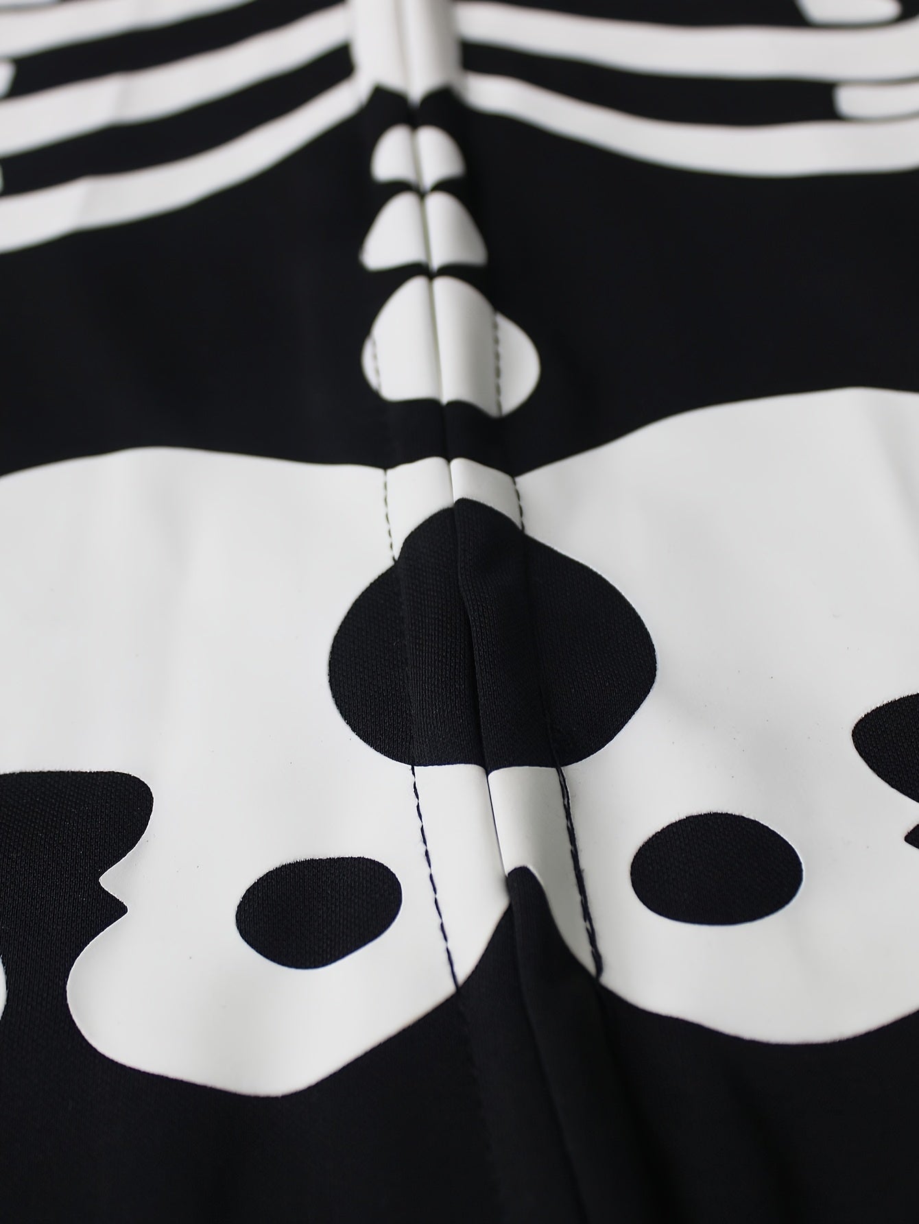 Skeleton Bodysuit Hoodie Bone Skull Jumpsuit Punk Goth Suit