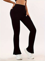Flared Leg High Waisted Sports Pants
