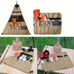 Portable Outdoor Tableware Storage Bag for Camping