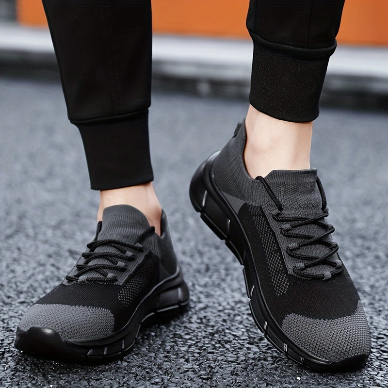 Men's Weave Knit Lace Up Casual Shoes Lightweight Sneaker