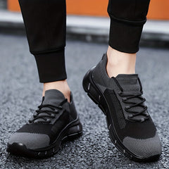 Men's Weave Knit Lace Up Casual Shoes Lightweight Sneaker