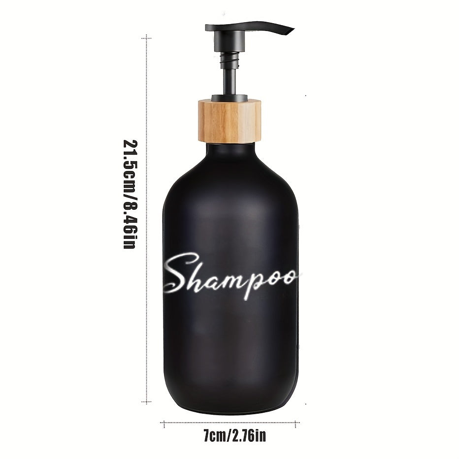 3pcs Bathroom Soap Dispenser Shower Shampoo Gel Bottle
