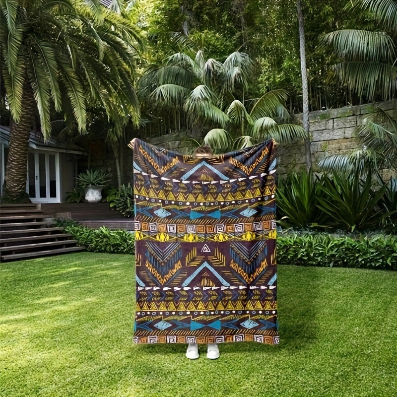 Bohemian Style Printed Blanket Soft And Warm Nap Blanket