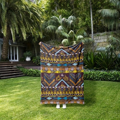 Bohemian Style Printed Blanket Soft And Warm Nap Blanket