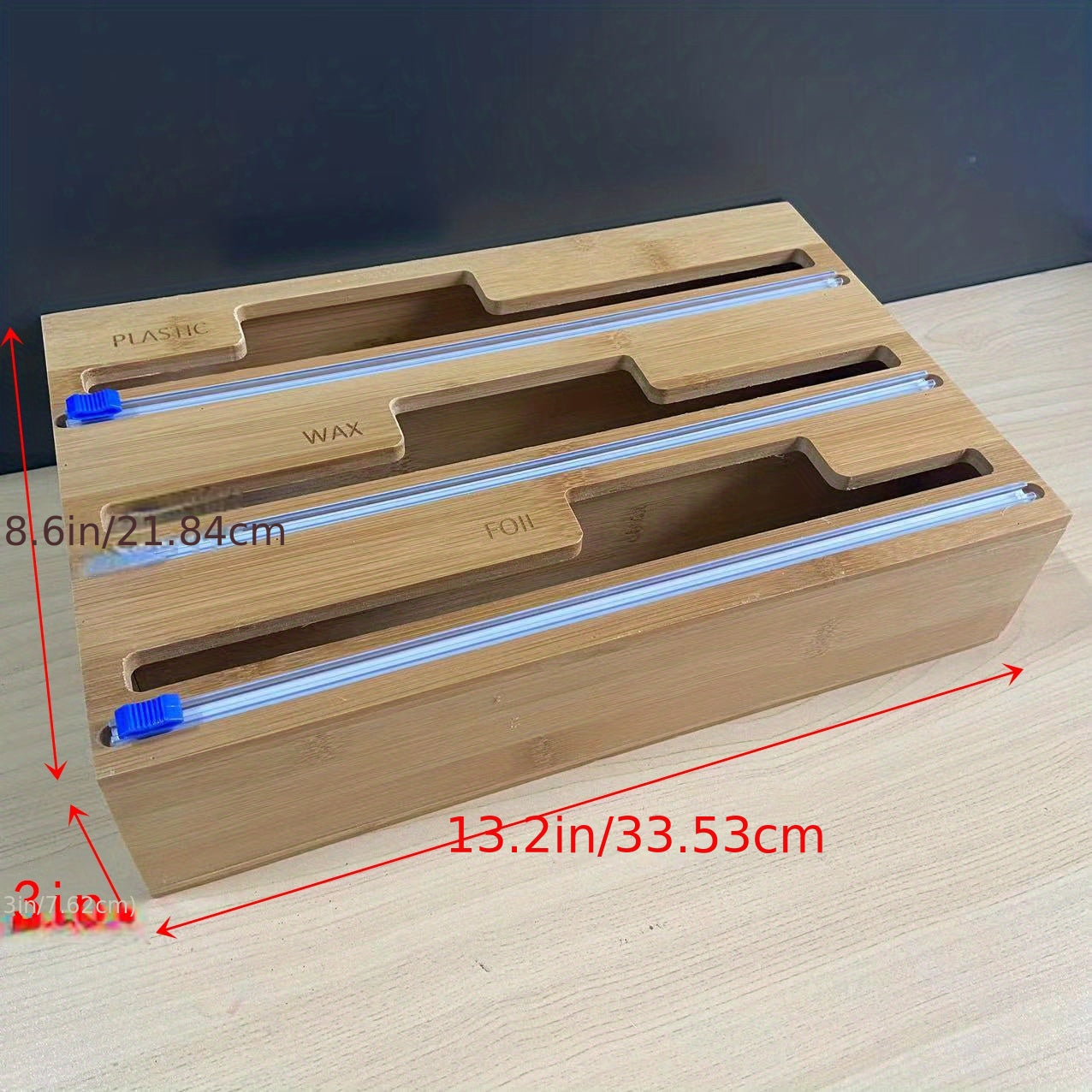 Bamboo Storage Box 5 In 1 Cutter Household Kitchen Rack