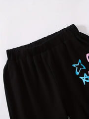 Funny Face Toddler Boy's 2pcs Halloween Sweatshirt & Sweatpants Set