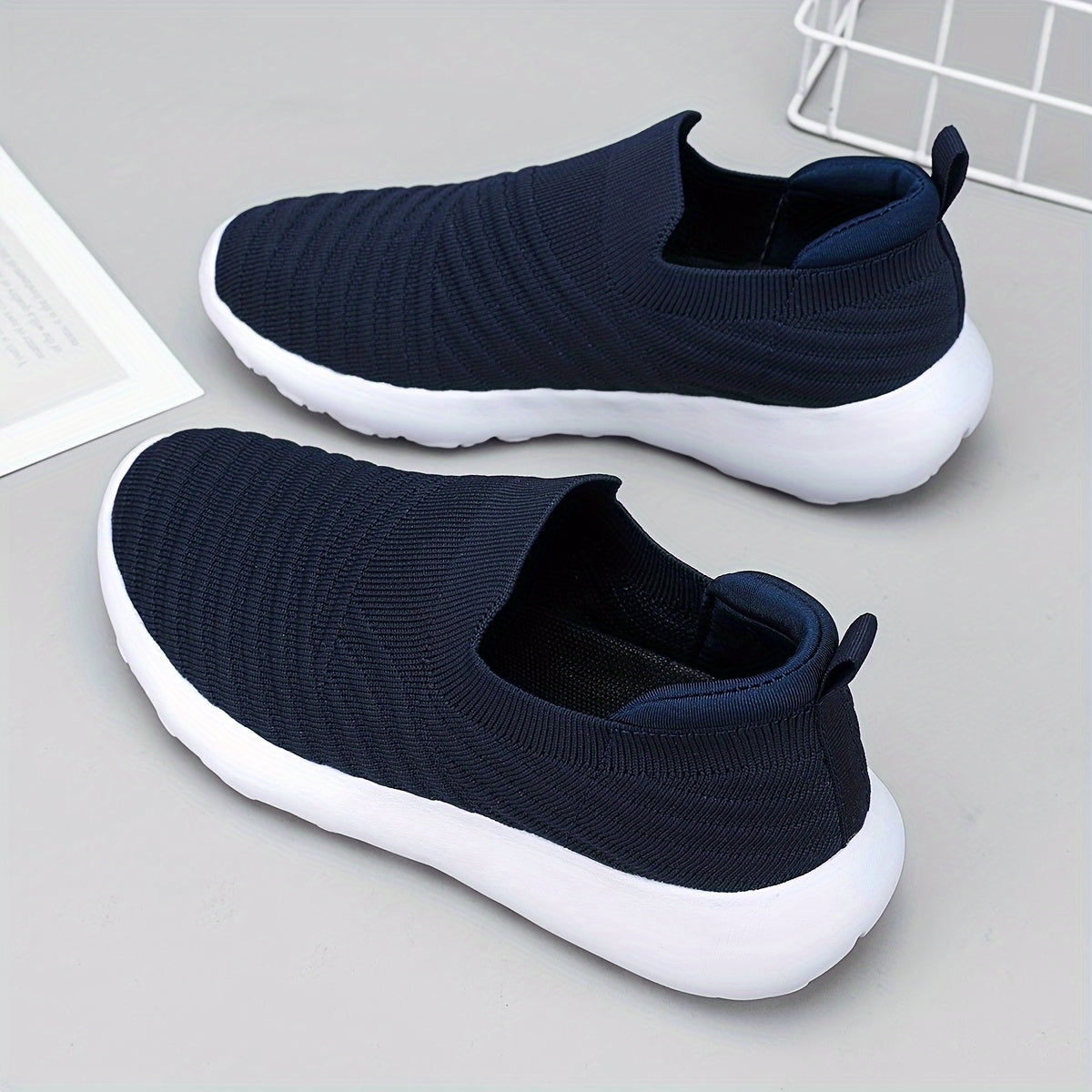 Knit Textured Walking Shoes for Women